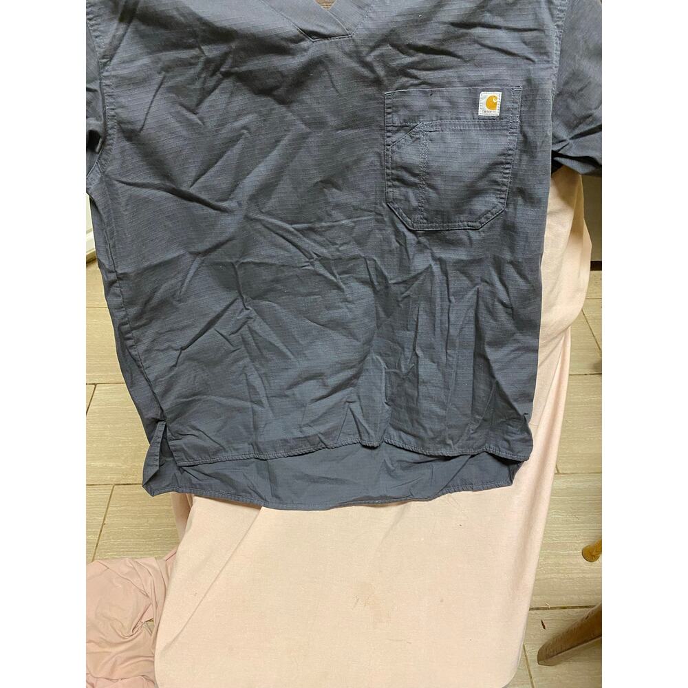Gray Carhartt Scrub Top Size Medium